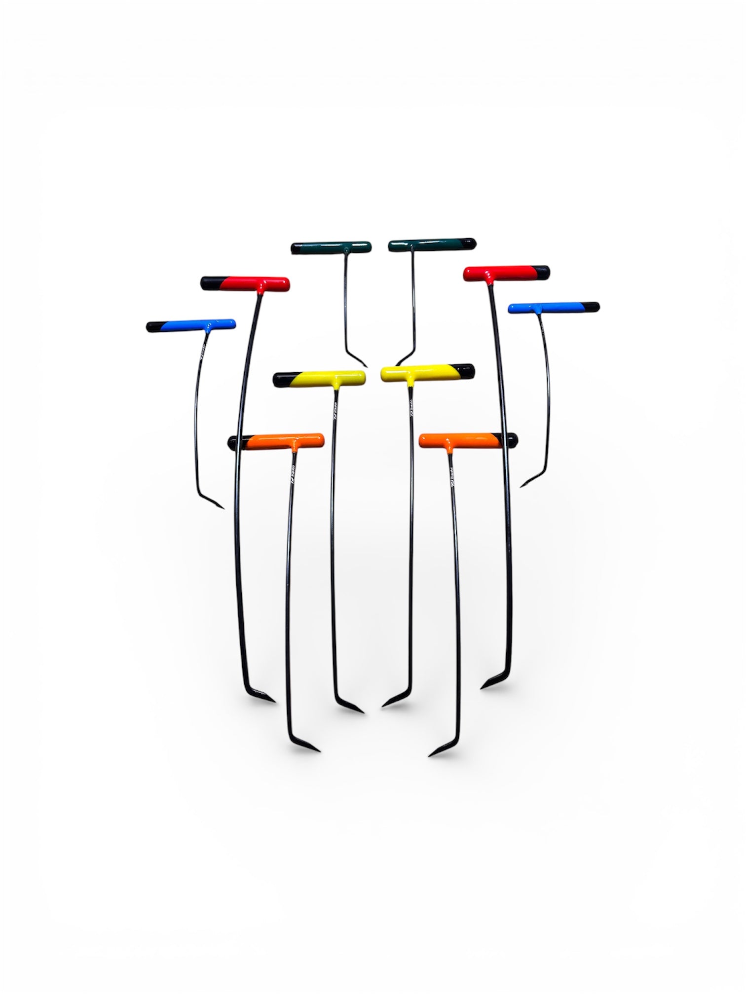 10-Piece Single Bend Curved PDR Rod Set (Sharp Tip) - 20–60cm
