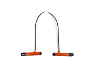 2-Piece Single Bend Curved PDR Rod Set - 35 cm (Sharp Tip)