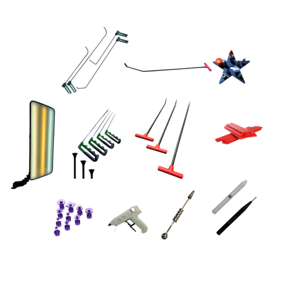 28-Piece Beginner PDR Tool Kit + 3-LED Mini Lamp