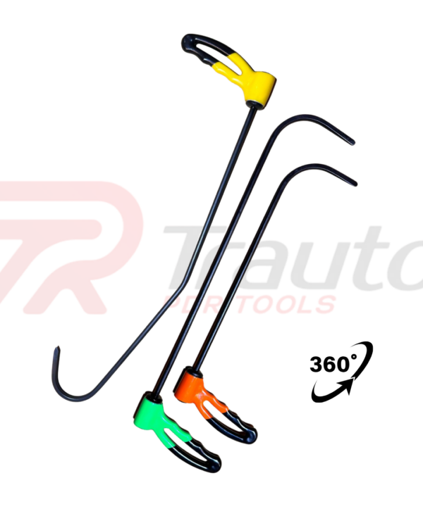 3-Piece 360° Adjustable Handle PDR Rod Set (Round Tip)