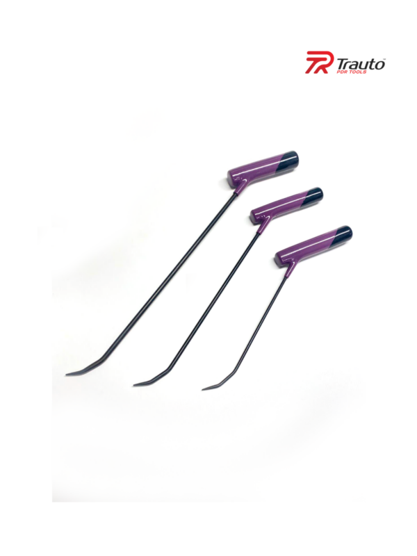 3-Piece Double Bend - Cross Handle PDR Rod Set (Pointy Tip)