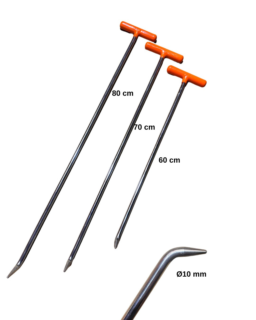 3-Piece Single Bend PDR Rod Set (Pointy Tip)