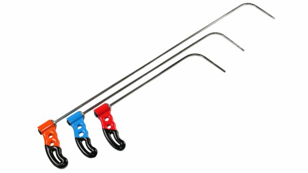 3-Piece Stainless Steel Adjustable Handle Rod Set (Round Tip)