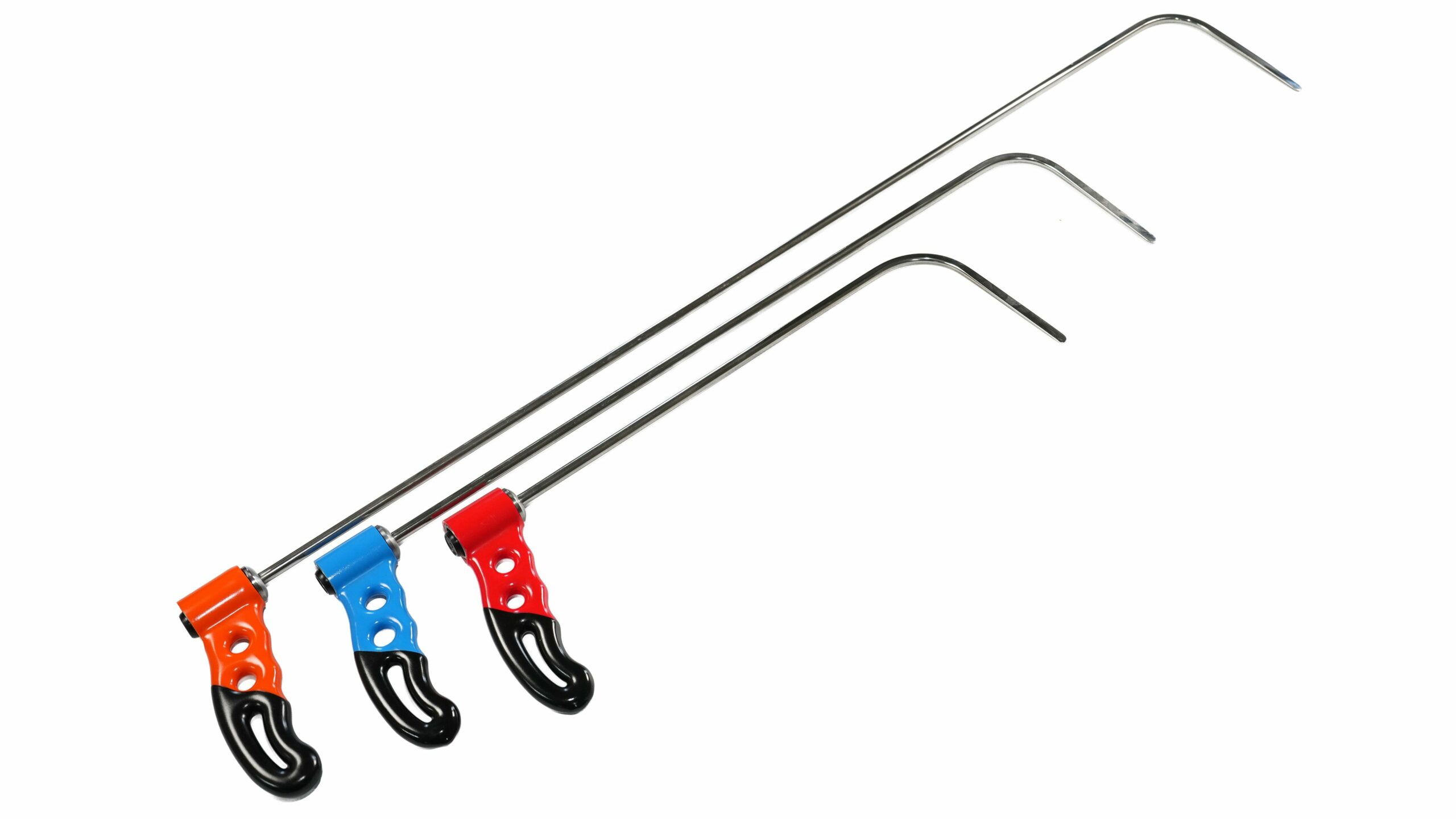 3-Piece Stainless Steel Adjustable Handle Rod Set (Round Tip)