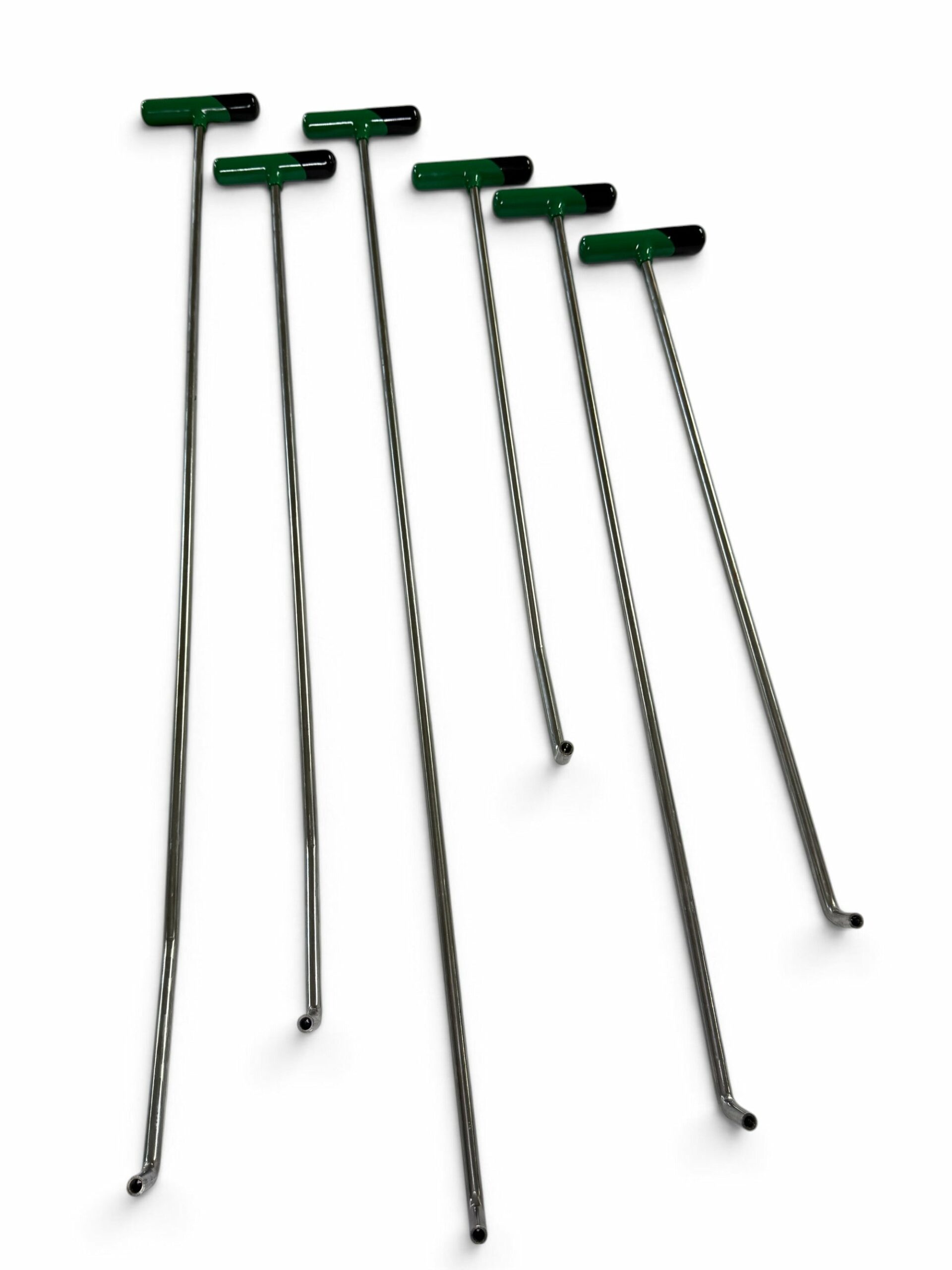 6-Piece Stainless Steel Double Bend PDR Tool Set Interchangeable Tip - 5/16 Thread Size