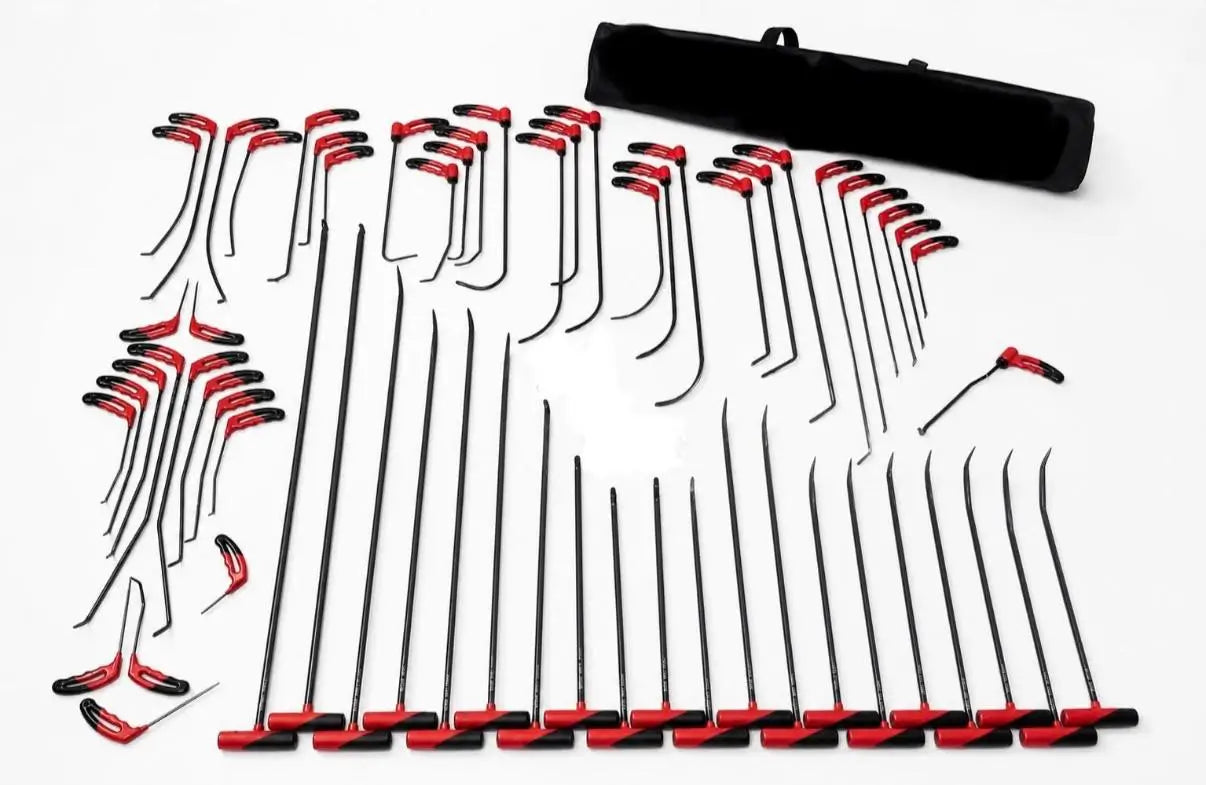 62-Piece Complete PDR Tool Kit – (15 Adjustable Handle Rods)