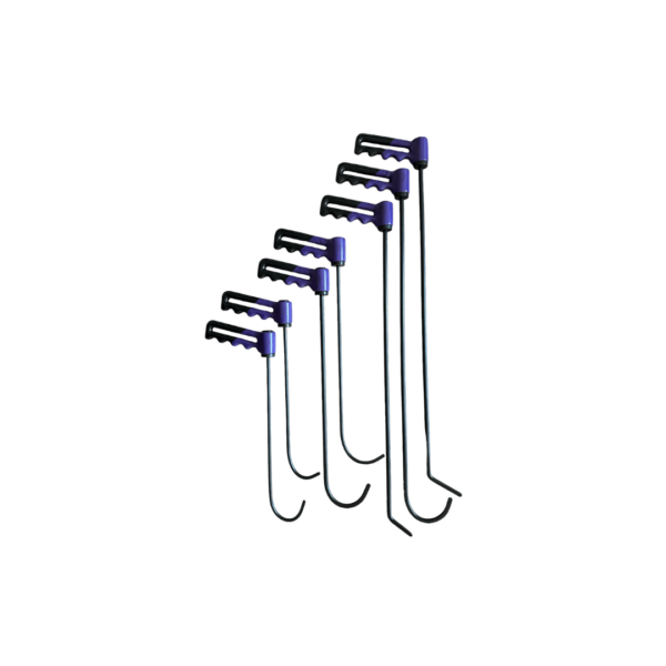 7-Piece Adjustable Handle PDR Rod Set - Hook (Round Tip)