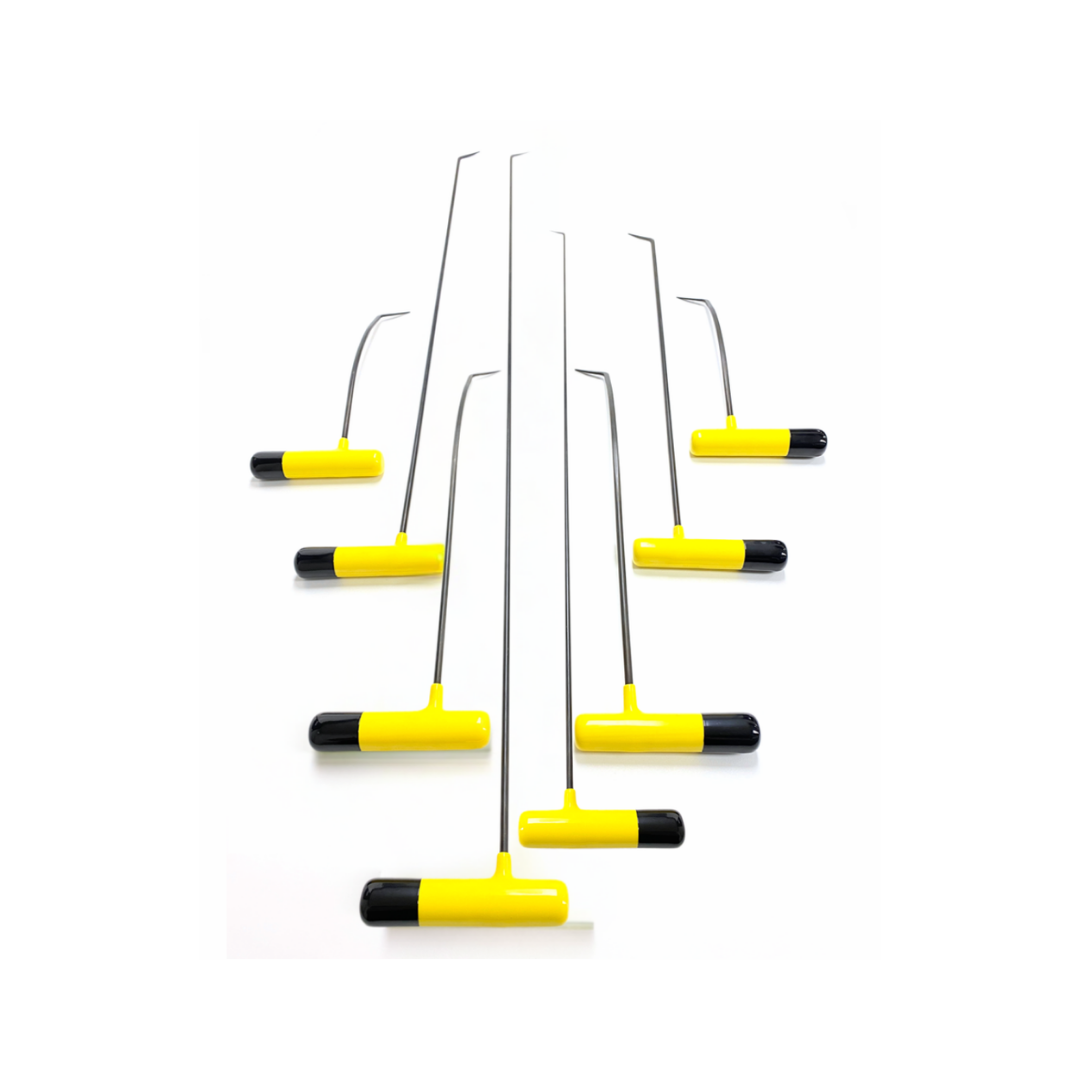 8-Piece Single Bend Curved PDR Rod Set (Sharp Tip)