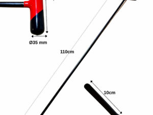 Single Bend PDR Rod - 110 cm / 12 mm (Round Tip)